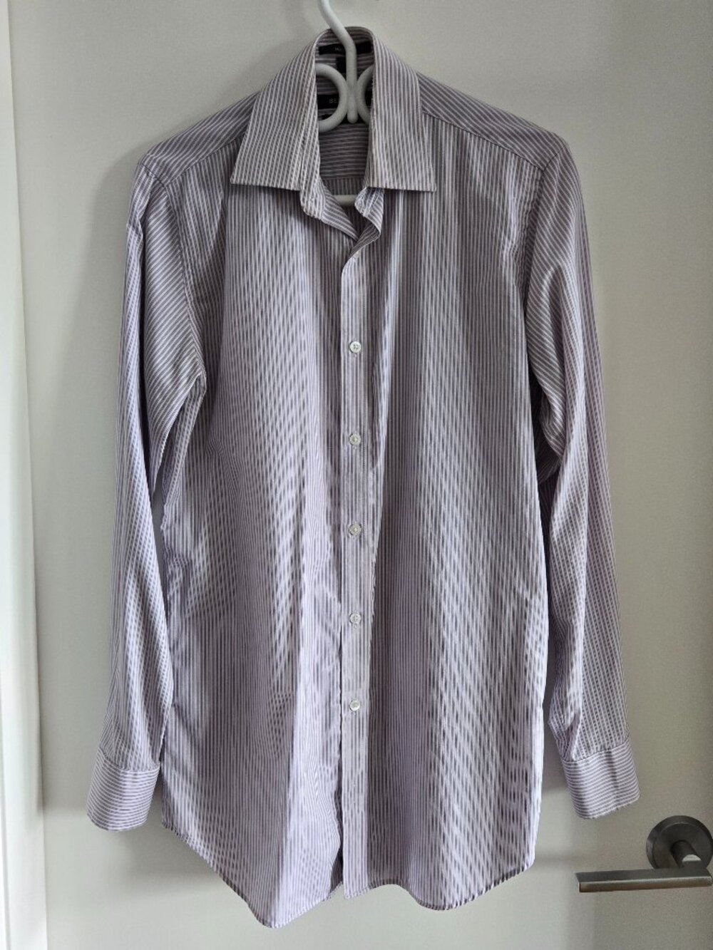 Bellissimo Modern Fit Dress Shirt – Lavender Stripe – Size 15 (34/35)